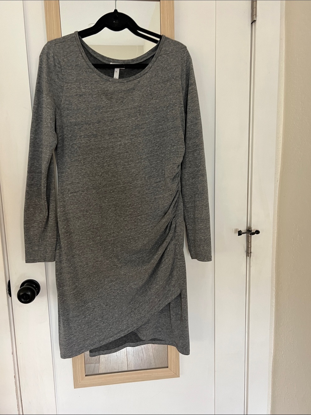 Leith dress XL Heather gray with ruching closet staple